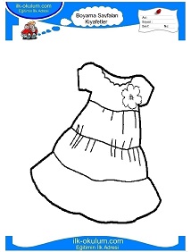 Çocuklar İçin Bebek-Kıyafeti Boyama Sayfaları 